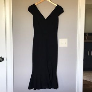 Fitted little black dress
